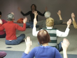 Technical writers practice the carnival pose to release tension in back, shoulders, and arms