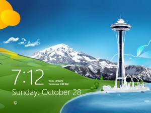 Windows 8 lock screen